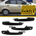 Set of 4 Outer Door Handles for Hyundai Accent (2006–2011) Primed Black