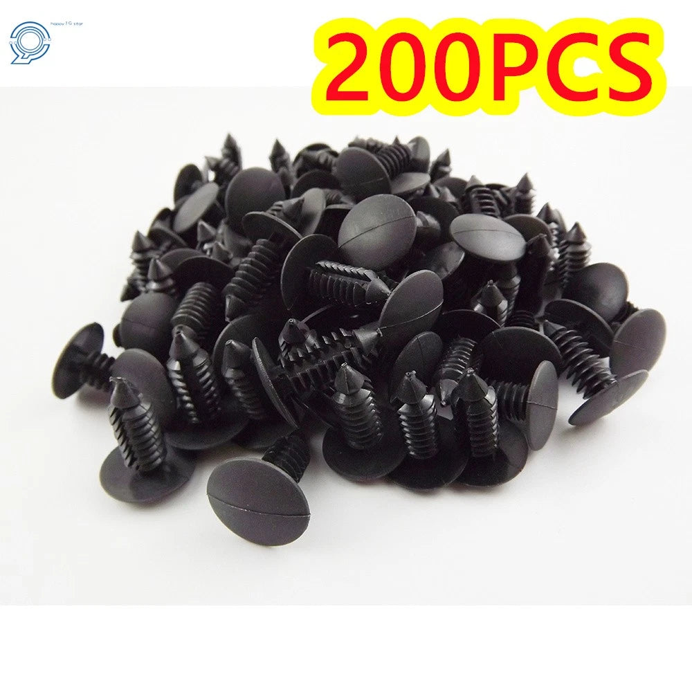 Set of 200 Plastic Rivets for Car Fender Hole (Universal)