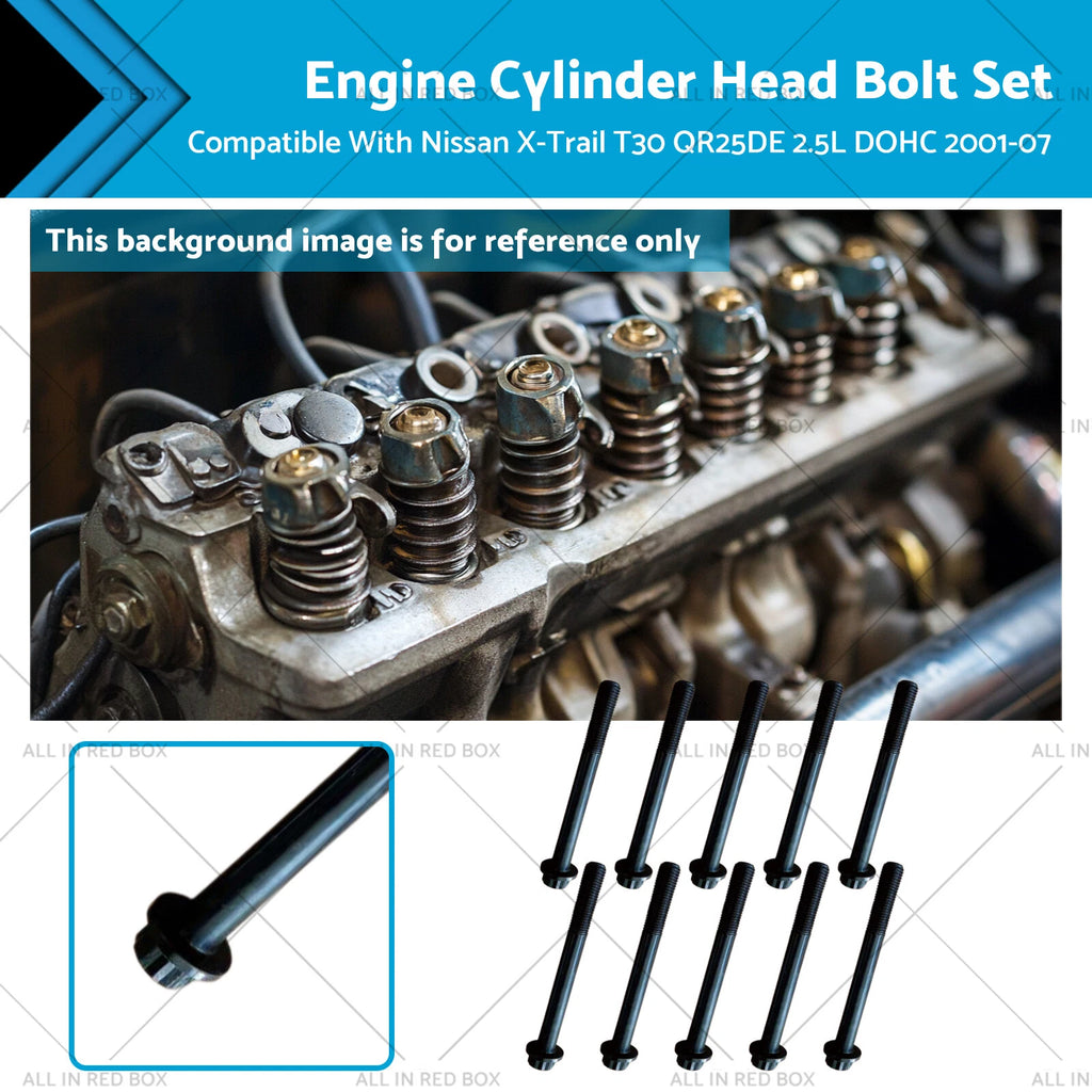 Engine Cylinder Head Bolt Set for Nissan X-Trail T30 (2001–2007)