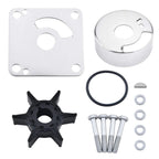Water Pump Impeller Kit for Yamaha 20 25 Hp 2 Stroke Outboard (18-3431, 6L2-W0078-00)