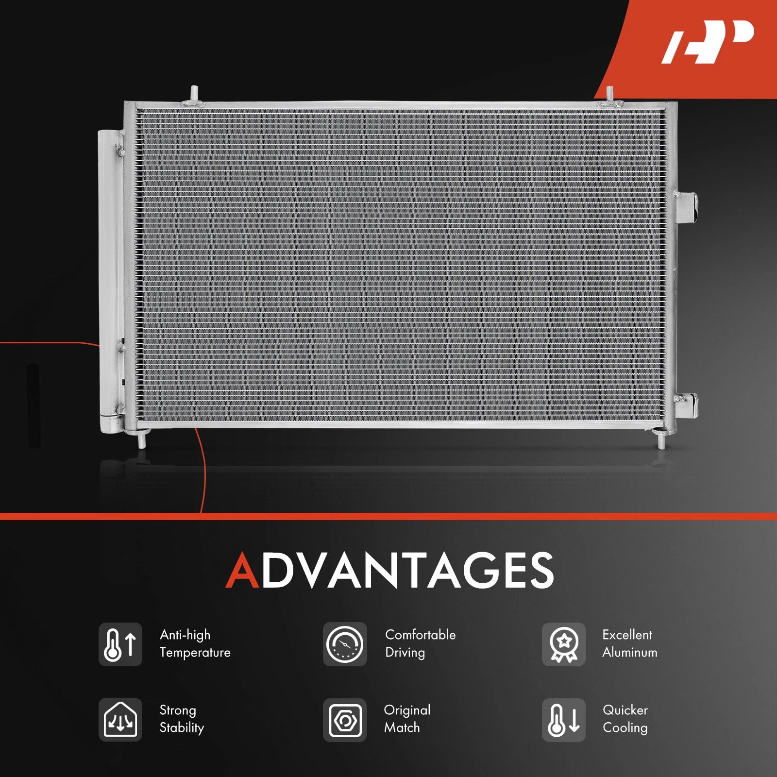A/C Condenser Parallel Flow with Receiver Drier & Bracket for Toyota RAV4 (2013-2018)