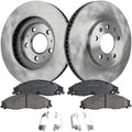 Brake Rotor and Pad Kit for Cadillac CTS (2003–2007) Front Solid RWD