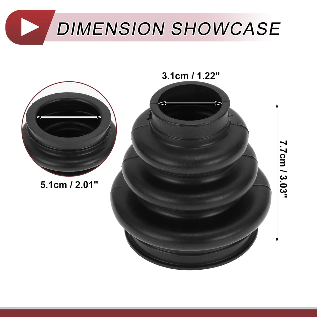 Outer CV Joint Boot Kit with Clamps for BMW 525i (2006–2007) - 33217572441