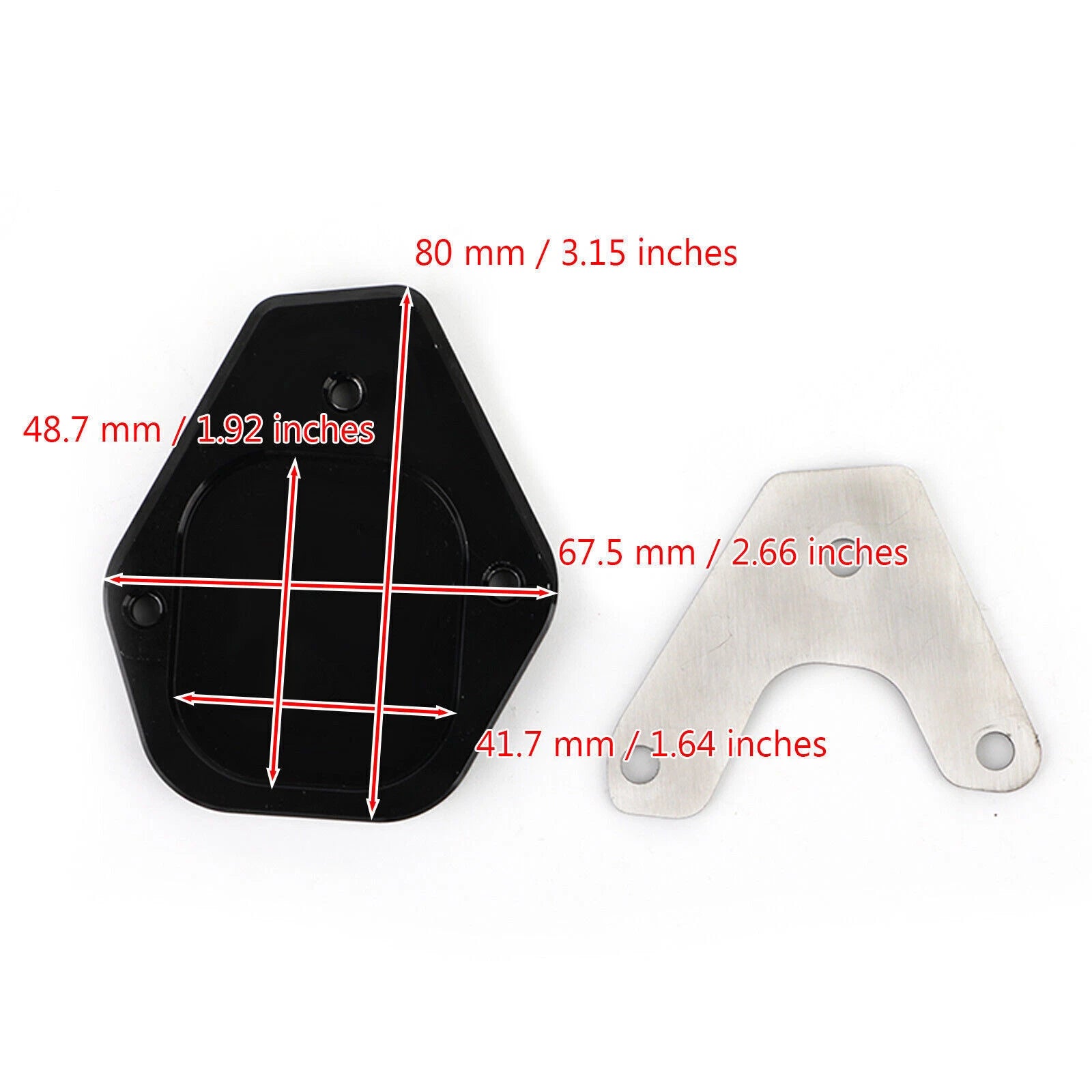 Kickstand Enlarger Pad for Moto Guzzi V85TT (2020–2021) T9