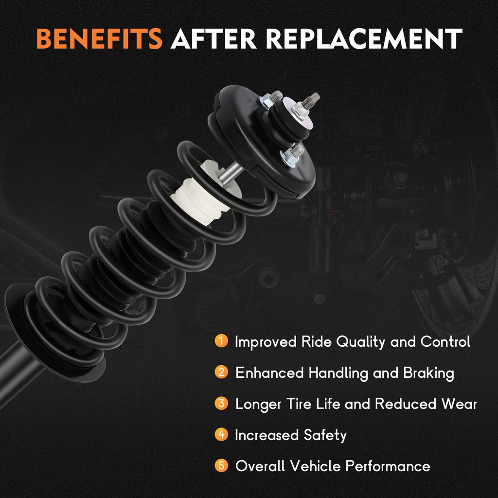 2X Rear Complete Struts Shocks & Springs for Honda Accord (2008–2012)