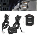 4.6 Pin to Dual USB Port Extension Cable Adapter for Car Multimedia Head Unit