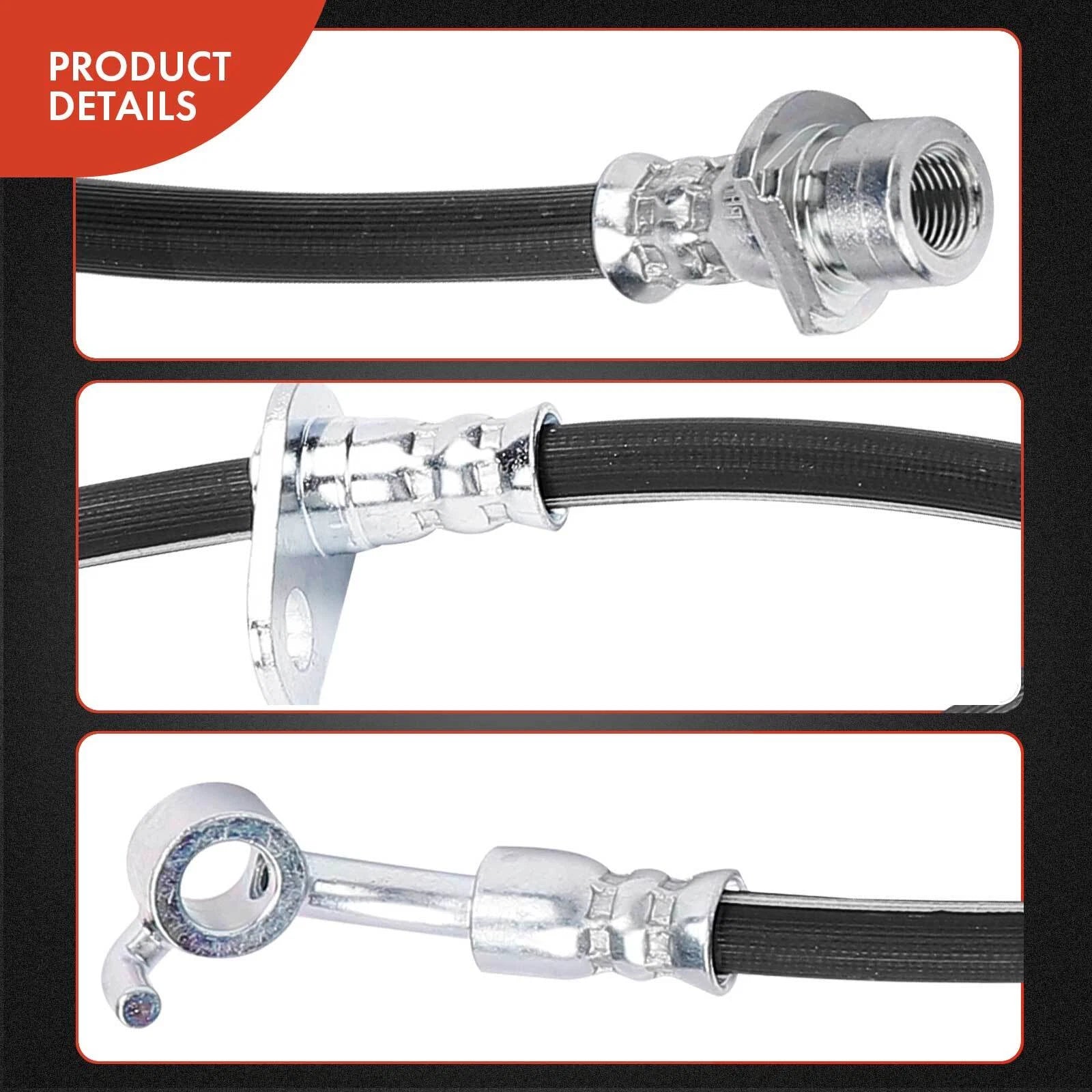 2X Rear Brake Hydraulic Hose for Honda CR-Z (2016)