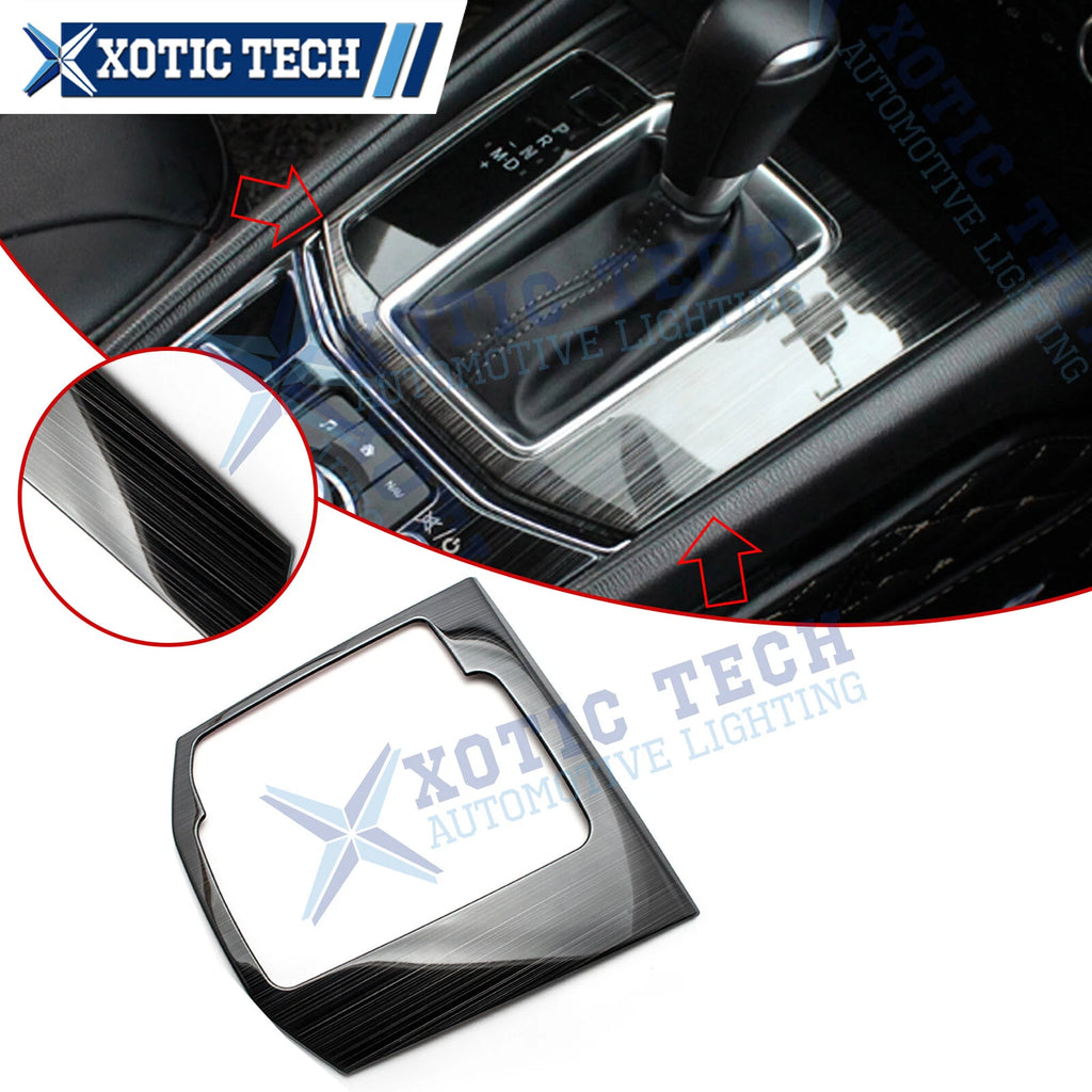 Black Titanium Inner Gear Shift Box Overlay Panel Cover for Mazda CX-5 (2017–2025)