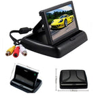 4-Inch HD Color Display Car Monitor with Folding Design for Universal Use