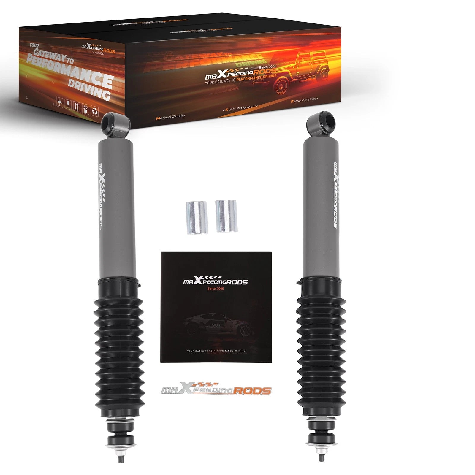 Front Shock for Ford Ranger (1983–1997) 1.5-2" Lift Kit Nitrogen Gas