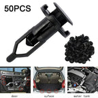 50x9mm Bumper Splash Shield Hood Engine Push Clip Rivet for Ford