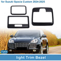 Front Row Rear Row Light Trim Bezel for Suzuki Spacia Custom (2024–2025) Black