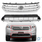 Front Upper & Lower Grille Assembly for Toyota Highlander (2011-2013)