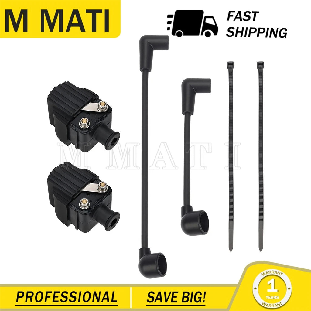 Ignition Coil & Cable for Outboard 6HP 8HP 9.9HP 10HP 15HP 20HP 25HP (813715A2)