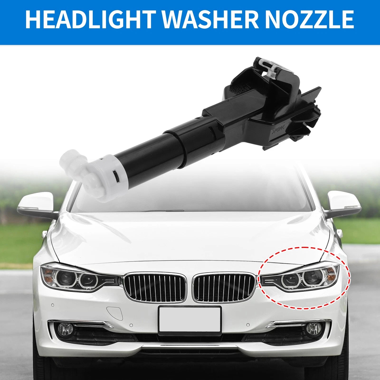 Front Driver Side Headlight Washer Nozzle for Toyota Prius (2009–2015) No. 8520847011
