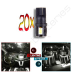 20X T10 168 194 LED License Plate Light Bulbs for Various Vehicles
