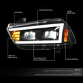 Full LED DRL/Turn Signal Headlights for Dodge Charger (2011–2014)