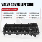Left Engine Valve Cover for Chrysler Dodge Jeep Ram (2011–2019) 3.6L