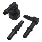 Set of 2 Elbow 7.89mm ID6 Fuel Line Hose Pipe Quick Release Connectors for