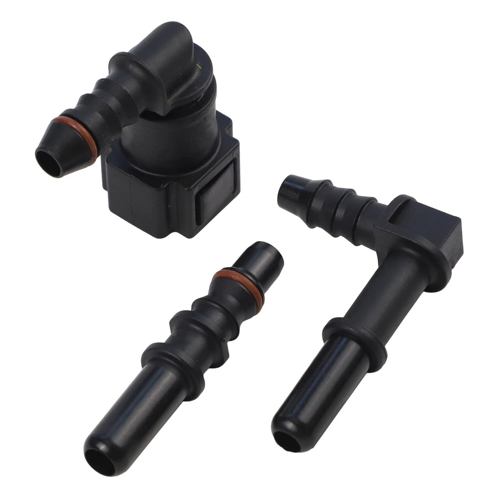 Set of 2 Elbow 7.89mm ID6 Fuel Line Hose Pipe Quick Release Connectors for