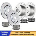 Brake Rotors and Ceramic Pads Kit for Toyota Highlander (2008–2014)