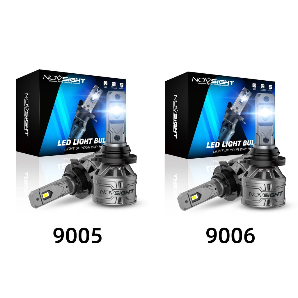 Set of 4 Novsight 9005 9006 LED Headlight Bulbs for High Low Beam