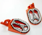 CNC Orange Stainless Footpeg for Honda CRF250 (2004–2023) FX208
