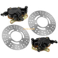 Front Brake Calipers & Rotors for Kawasaki Bayou 400 4x4 (1993–1999)