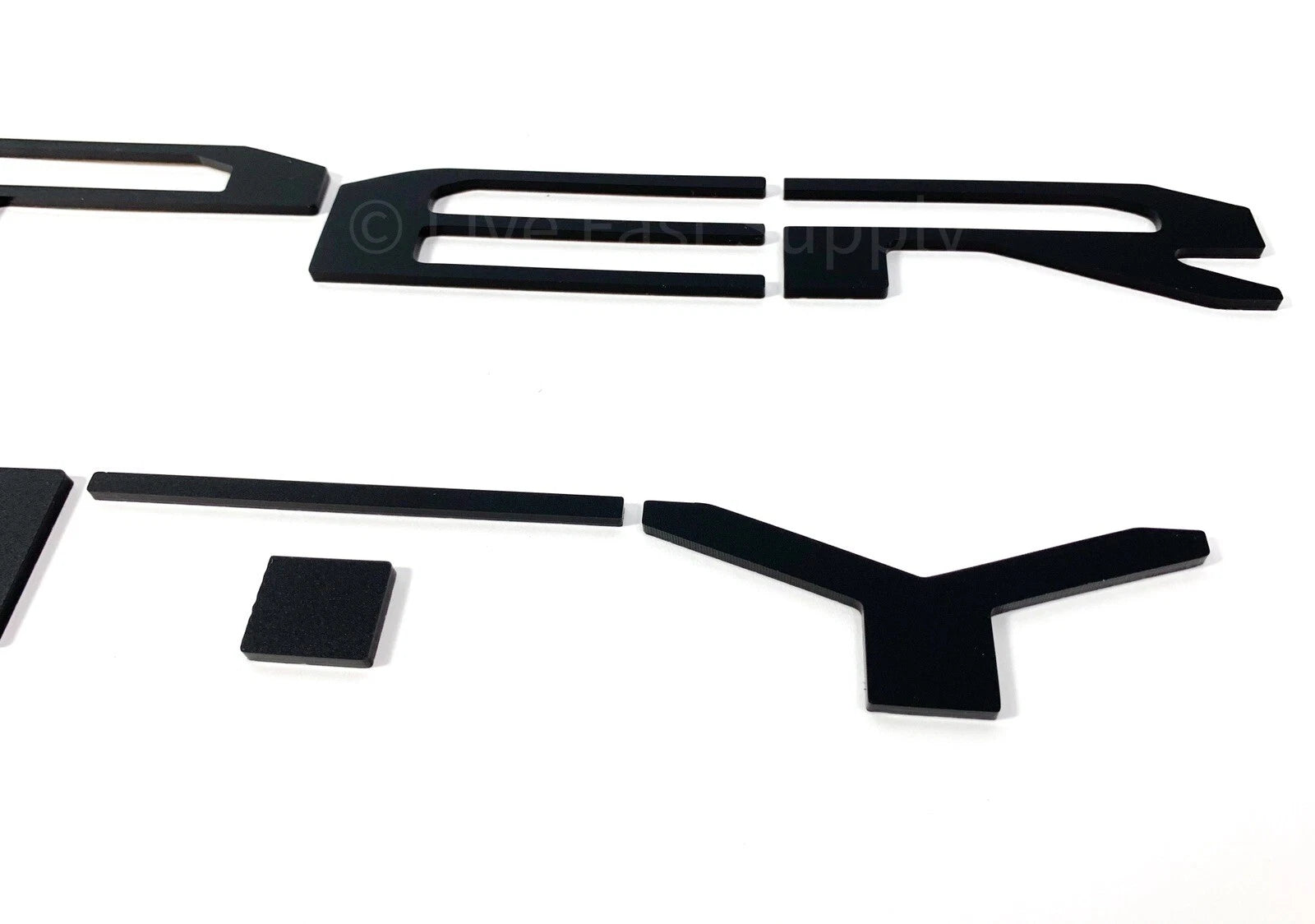 Tailgate Insert Letters Matte Black OEM Style for 2020-2022 Ford Super Duty