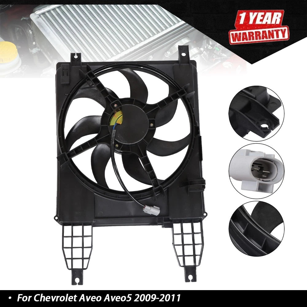 Radiator Cooling Fan Assembly with Shroud for Chevrolet Aveo5 (2009–2011)