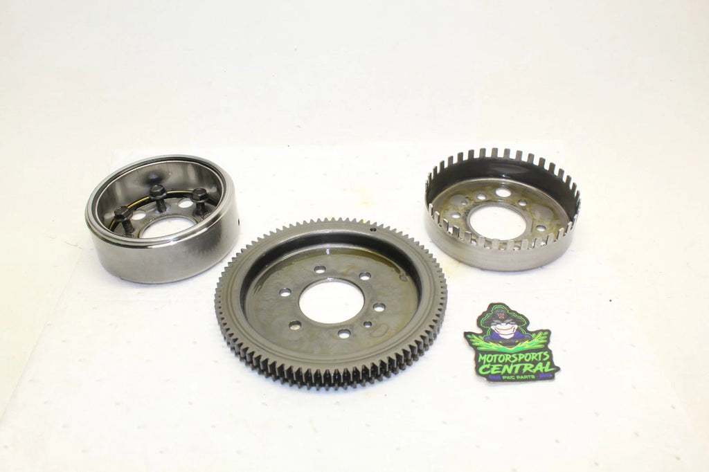Double Starter Ring Gear Flywheel Magneto for Seadoo 215 230 255 260 (87/86T)