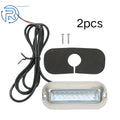 Set of 2 Blue 27 LED Underwater Transom Lights for Marine Boat