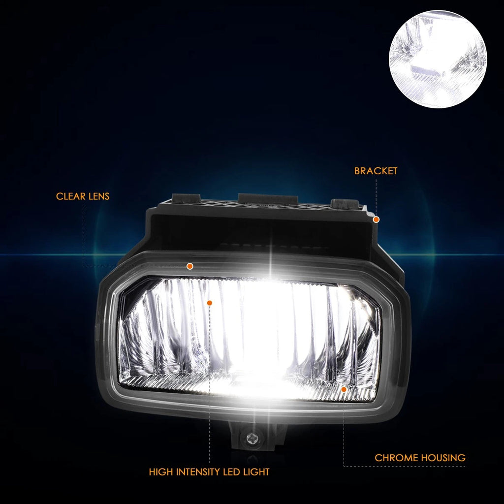 Clear Lens LED Fog Lights for International Harvester LT625 (2018–2022)