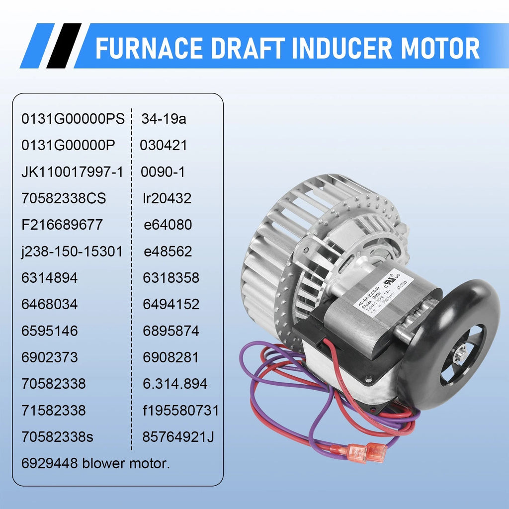 Exhaust Vent Motor for Fasco 0131G00000PS (Year Range Not Specified)