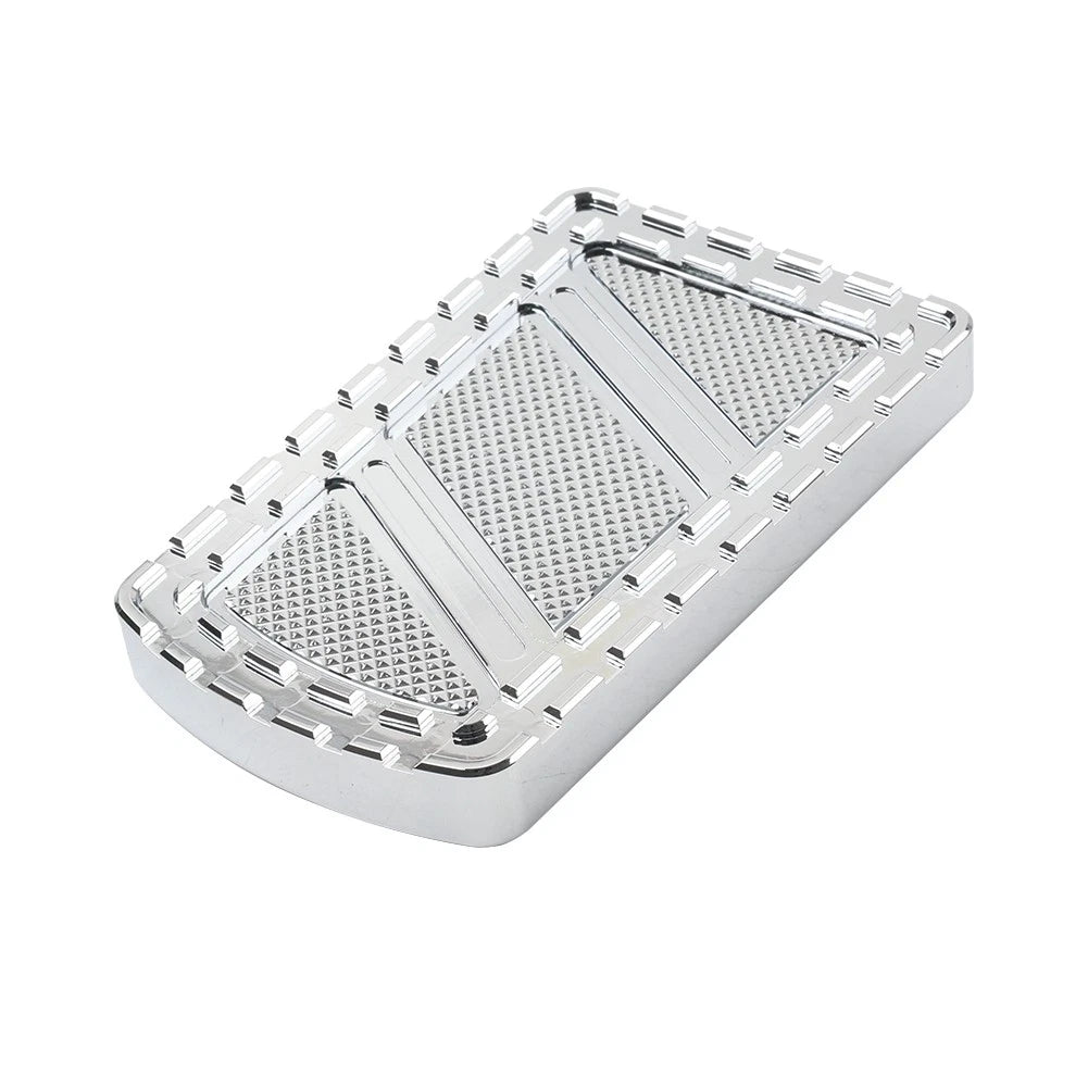 CNC Riot Brake Pedal Large Pad Cover for Harley Touring, Road King, Softail, Dyna