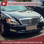Front Right Side Bumper Headlight Washer Nozzle Cover for Mercedes-Benz W221