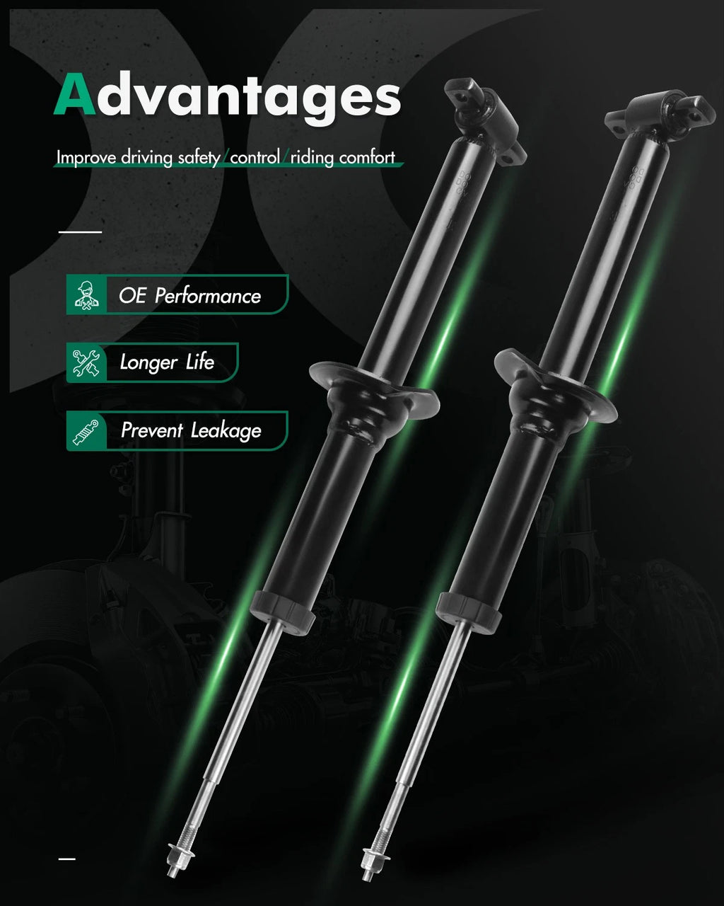 Front Pair Shocks Struts for Cadillac CTS (2003–2007) 6.0L V8 3.2L 3.6L V6