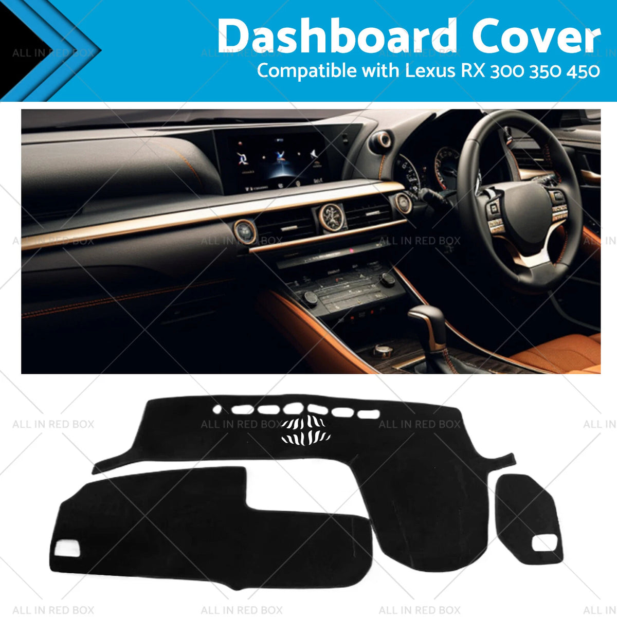 Dash Mat Carpet for Lexus RX 300 350 450 (2016–2019)