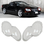 1 Pair Clear Front Headlight Lens Cover for Mercedes-Benz SL500 (2003–2008)