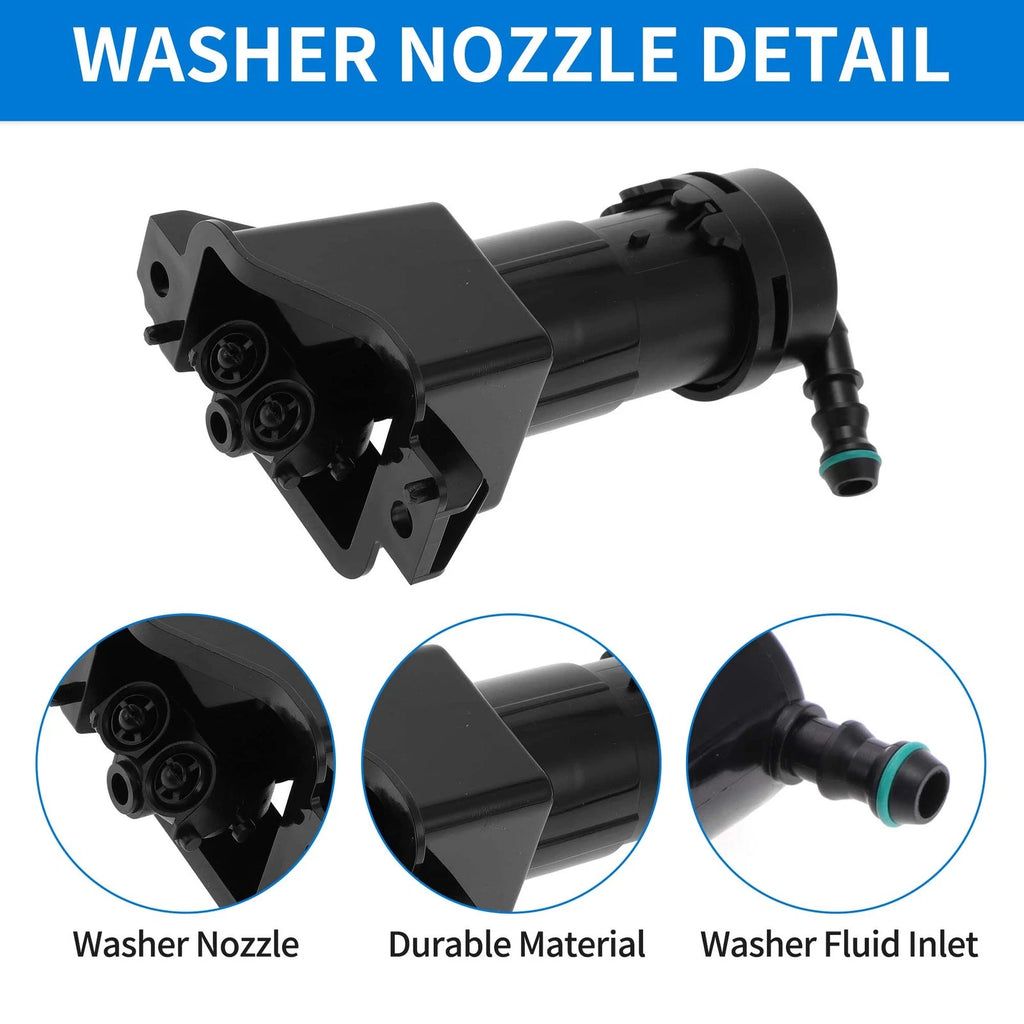 Front Driver Side Headlight Washer Nozzle for Audi A6 S6 RS6 (2005–2011) No. 4F0955101B
