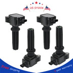 Set of 4 Ignition Coils for Ford Edge Escape Focus Fusion (2007–2019)