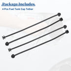 Set of 4 Fuel Tank Cap Tether Rope for BMW 740i (2011–2015) No. 16117193372