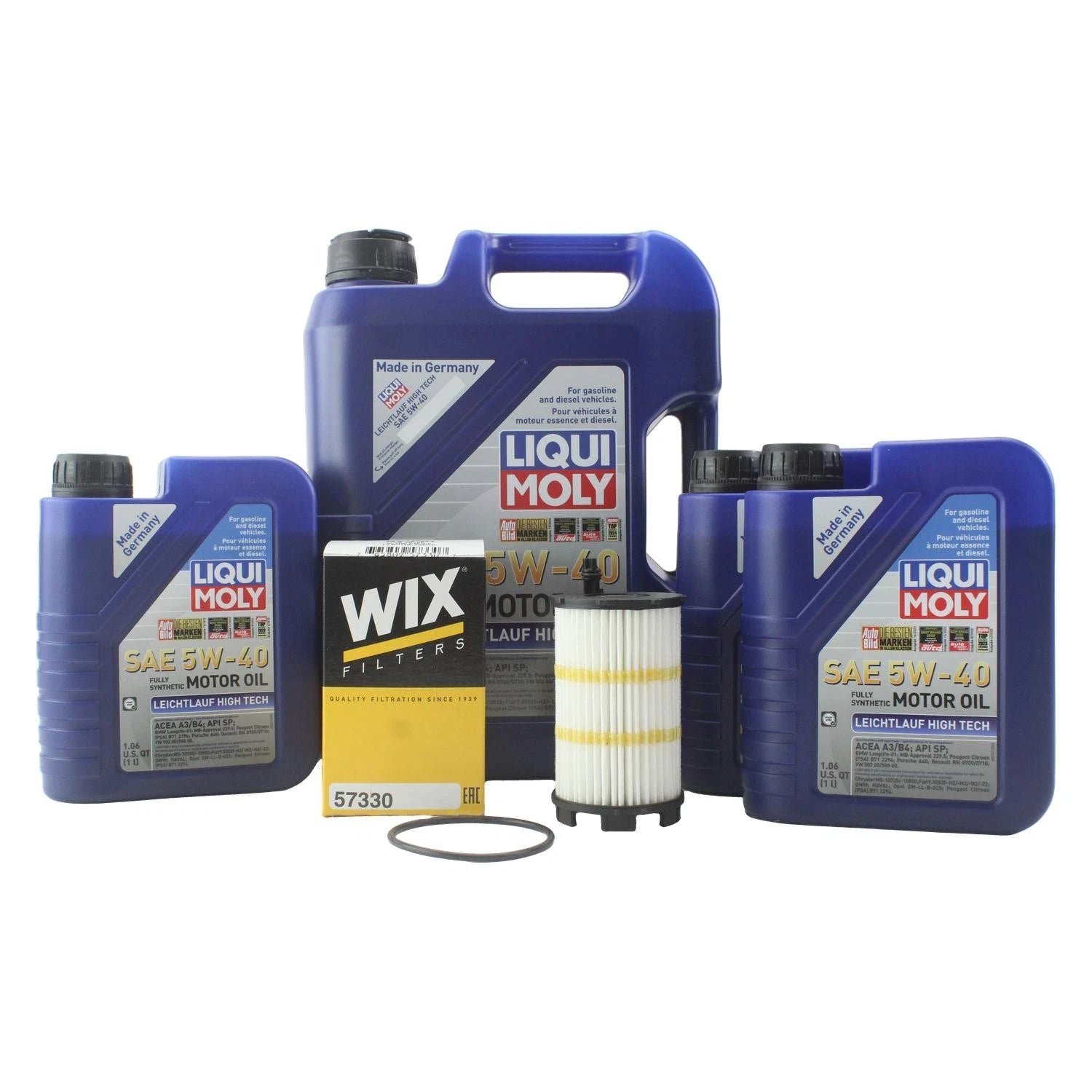 Engine Oil Change Kit 5W40 for Audi A8 Quattro (1994–2002) - 8L Liqui Moly, Wix