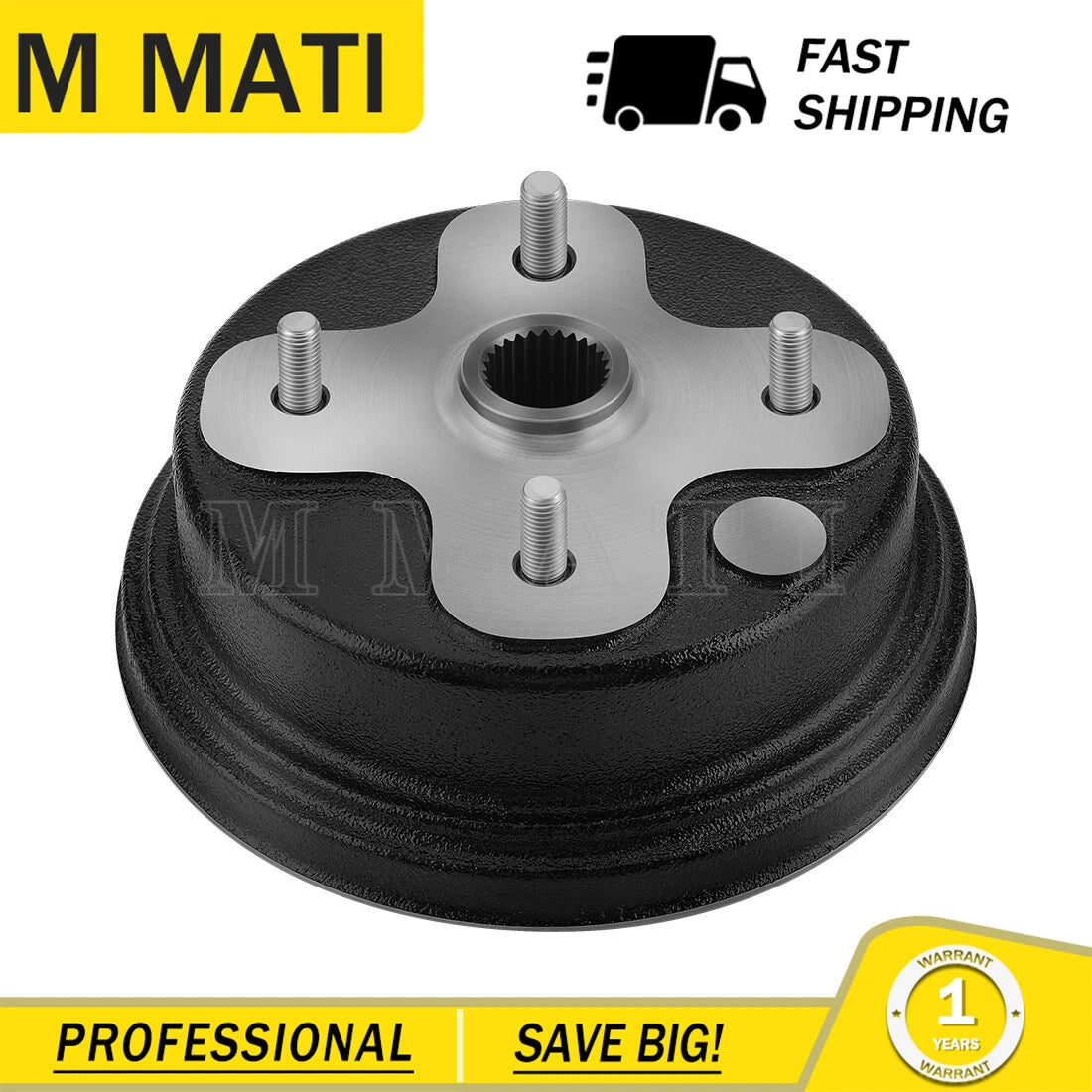 Brake Drum for Yamaha YFB250 YFB250FW Timberwolf 250 4x4 (1994–2000)