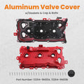 2X Aluminum Valve Cover Kit with Gaskets & Oil Cap for Infiniti QX60 (2015–2018)