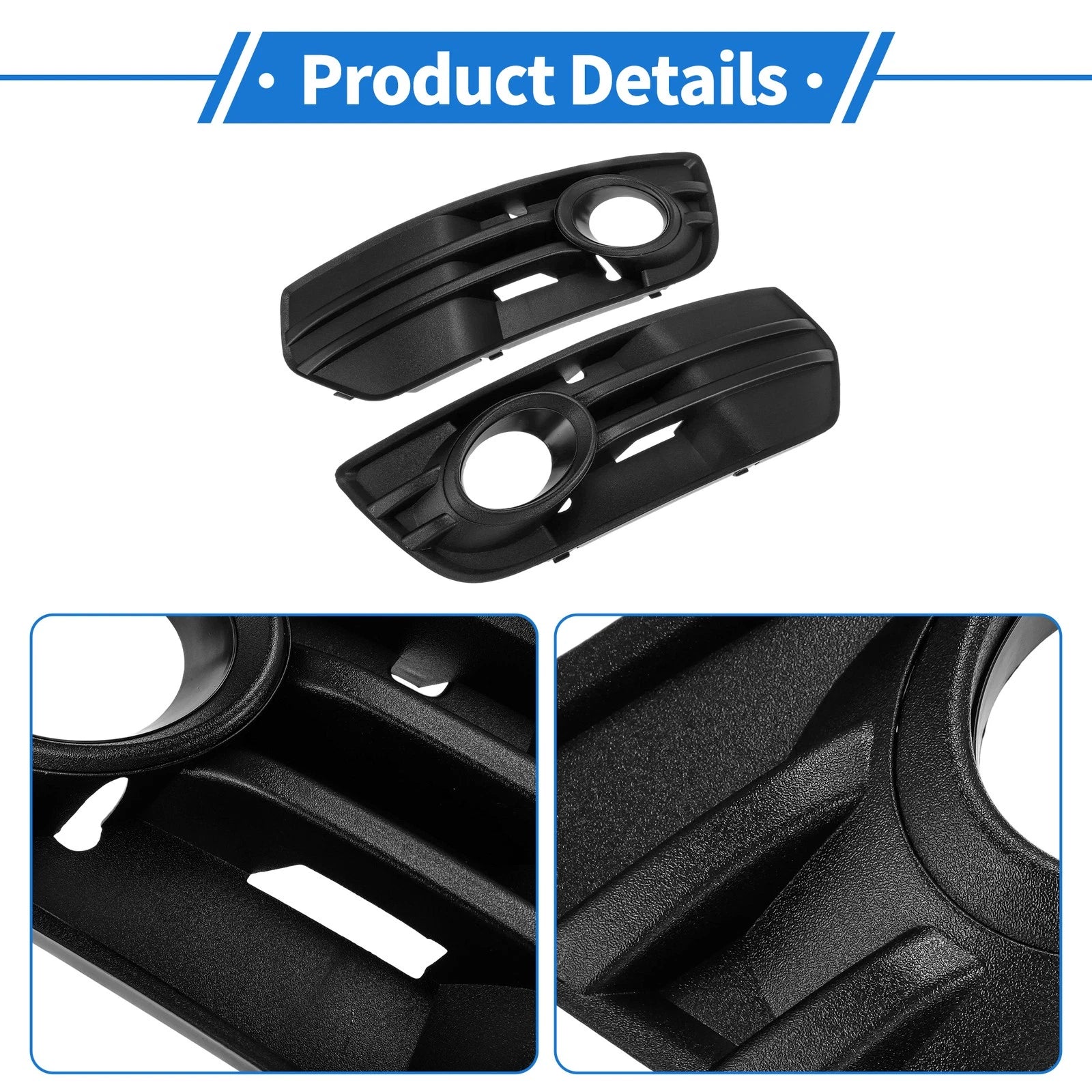 Set of 2 Fog Light Grills AU1038108 for Audi Q5 (2009–2012)