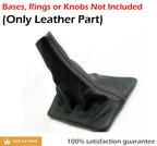 Manual Shift Boot for Ford Mustang (2005–2009) Red Stitch Leather Synthetic