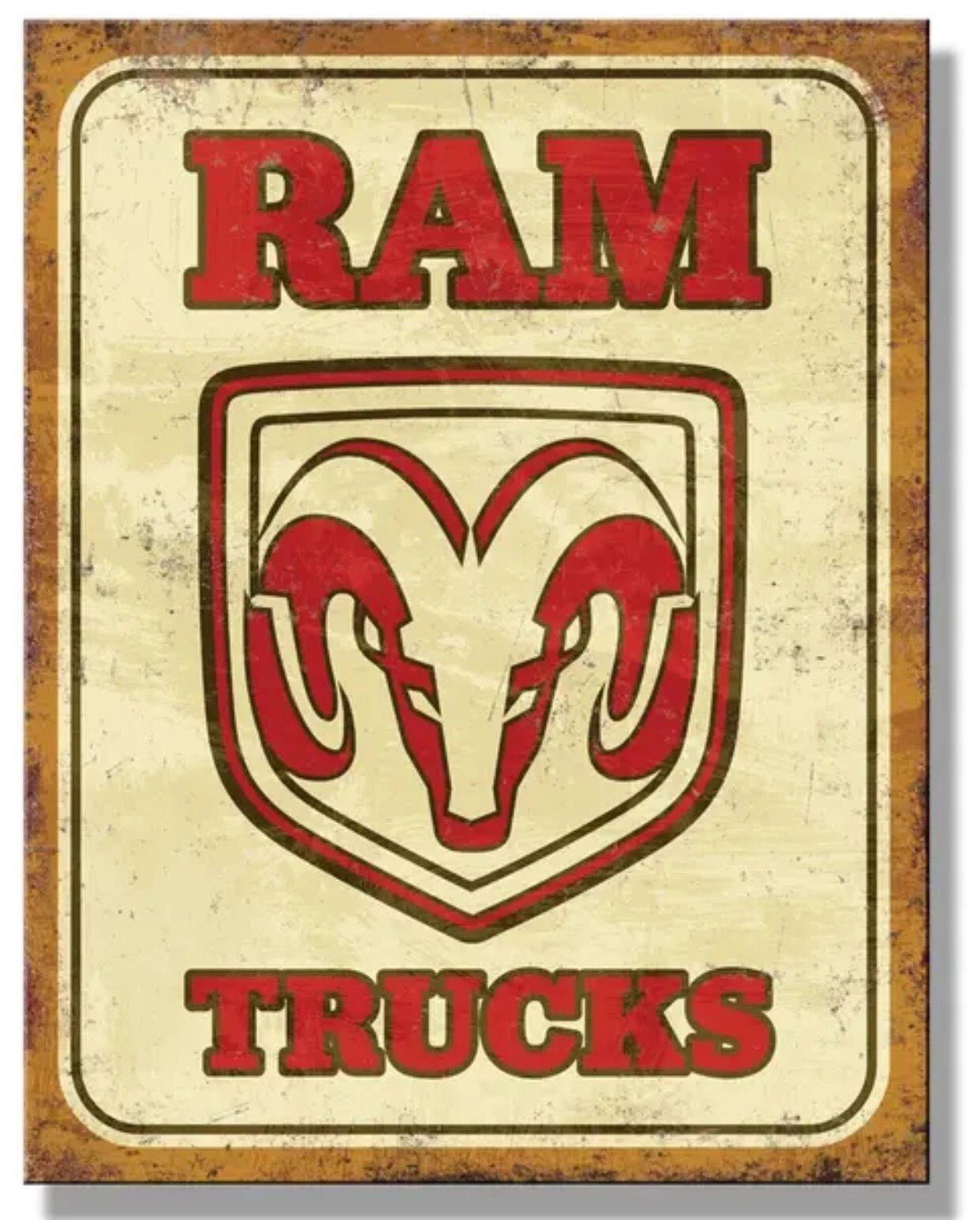 Dodge Ram Trucks Metal Sign for Man Cave Garage Decor (12.5 x 16) #2839
