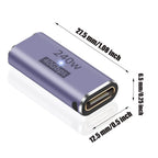 240W 8K USB 4 Type C Adapter Coupler for Thunderbolt (Female to Female)