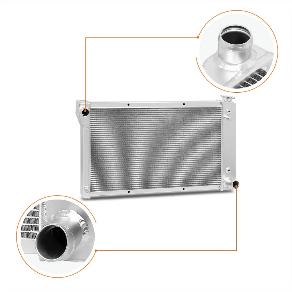 3-Row Aluminum Radiator for Chevy/GMC C/K-Series Pickup (1967–1972)